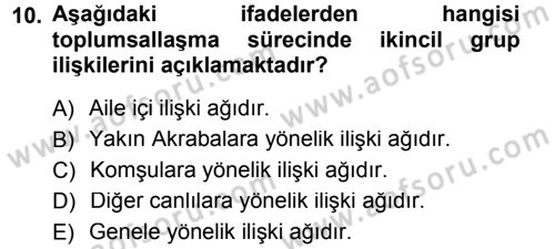 Mitoloji ve Din Dersi 2012 - 2013 Yılı (Final) Dönem Sonu Sınav Soruları 10. Soru