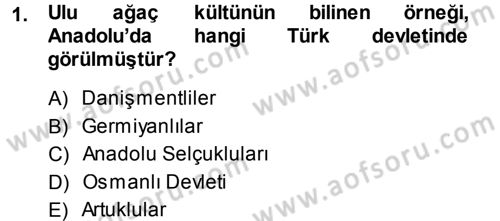 Mitoloji ve Din Dersi 2013 - 2014 Yılı (Final) Dönem Sonu Sınav Soruları 1. Soru