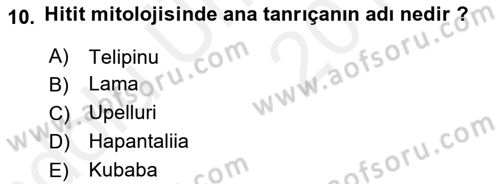 Mitoloji ve Din Dersi 2017 - 2018 Yılı 3 Ders Sınav Soruları 10. Soru