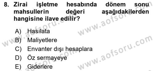 Türk Vergi Sistemi Dersi 2025 - 2026 Yılı (Vize) Ara Sınav Soruları 8. Soru