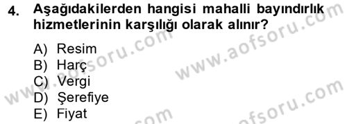 Vergi Teorisi Dersi 2012 - 2013 Yılı (Vize) Ara Sınav Soruları 4. Soru