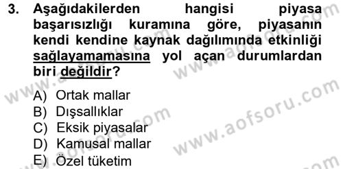 Kamu Maliyesi Dersi 2012 - 2013 Yılı (Final) Dönem Sonu Sınav Soruları 3. Soru