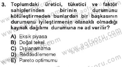Kamu Maliyesi Dersi 2012 - 2013 Yılı Tek Ders Sınav Soruları 3. Soru