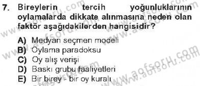Kamu Maliyesi Dersi 2012 - 2013 Yılı Tek Ders Sınav Soruları 7. Soru