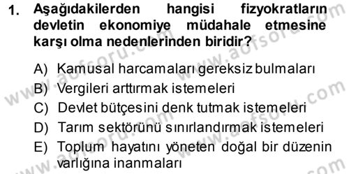 Kamu Maliyesi Dersi 2013 - 2014 Yılı (Final) Dönem Sonu Sınav Soruları 1. Soru
