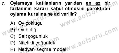 Kamu Maliyesi Dersi 2013 - 2014 Yılı (Final) Dönem Sonu Sınav Soruları 7. Soru