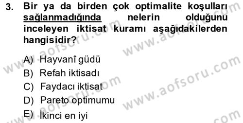 Kamu Maliyesi Dersi 2014 - 2015 Yılı (Final) Dönem Sonu Sınav Soruları 3. Soru