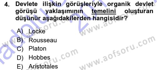 Kamu Maliyesi Dersi 2015 - 2016 Yılı (Vize) Ara Sınav Soruları 4. Soru