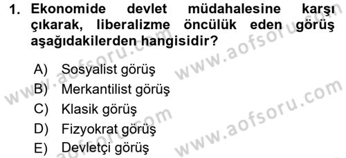 Kamu Maliyesi Dersi 2016 - 2017 Yılı (Final) Dönem Sonu Sınav Soruları 1. Soru