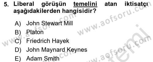 Kamu Maliyesi Dersi 2017 - 2018 Yılı (Vize) Ara Sınav Soruları 5. Soru