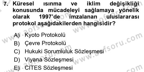 Kamu Maliyesi Dersi 2017 - 2018 Yılı (Vize) Ara Sınav Soruları 7. Soru