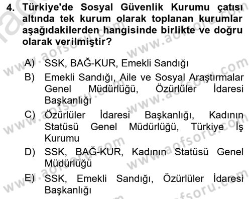 Kamu Maliyesi Dersi 2018 - 2019 Yılı 3 Ders Sınav Soruları 4. Soru