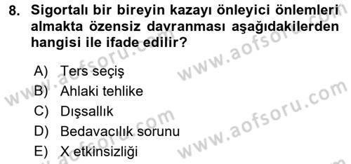 Kamu Maliyesi Dersi 2018 - 2019 Yılı (Vize) Ara Sınavı 8. Soru