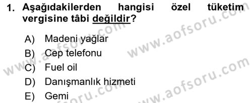 Uluslararası Ticarette Vergilendirme Dersi 2018 - 2019 Yılı Yaz Okulu Sınav Soruları 1. Soru
