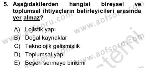 Uluslararası Ticarette Vergilendirme Dersi 2023 - 2024 Yılı (Vize) Ara Sınav Soruları 5. Soru
