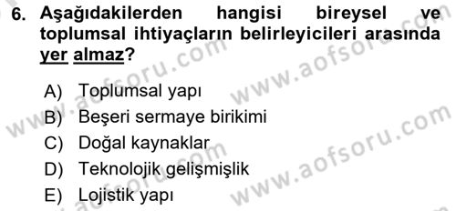 Uluslararası Ticarette Vergilendirme Dersi 2024 - 2025 Yılı (Vize) Ara Sınav Soruları 6. Soru