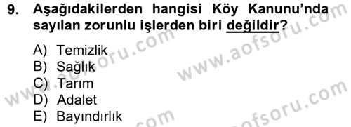 Devlet Bütçesi Dersi 2014 - 2015 Yılı Tek Ders Sınav Soruları 9. Soru