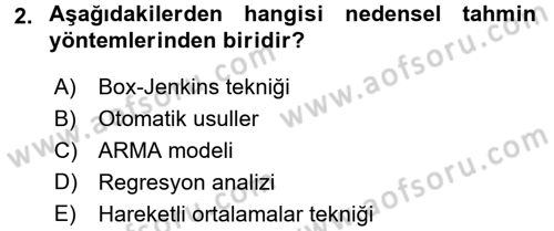 Devlet Bütçesi Dersi 2015 - 2016 Yılı Tek Ders Sınav Soruları 2. Soru