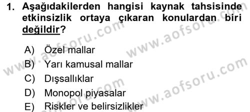 Devlet Bütçesi Dersi 2016 - 2017 Yılı (Vize) Ara Sınav Soruları 1. Soru