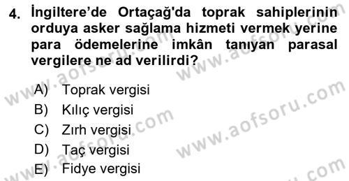 Devlet Bütçesi Dersi 2018 - 2019 Yılı (Final) Dönem Sonu Sınav Soruları 4. Soru