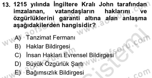 Devlet Bütçesi Dersi 2019 - 2020 Yılı (Vize) Ara Sınav Soruları 13. Soru