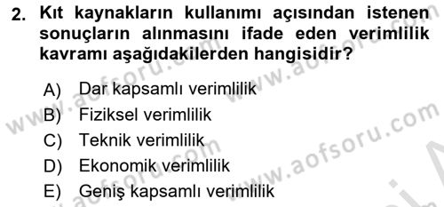Devlet Bütçesi Dersi 2021 - 2022 Yılı (Final) Dönem Sonu Sınav Soruları 2. Soru