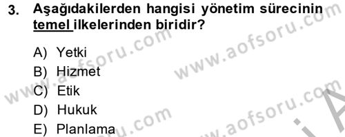 Kamu Mali Yönetimi Dersi 2013 - 2014 Yılı (Vize) Ara Sınav Soruları 3. Soru