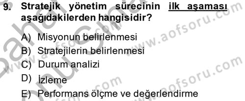 Kamu Mali Yönetimi Dersi 2013 - 2014 Yılı (Final) Dönem Sonu Sınav Soruları 9. Soru