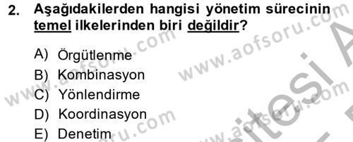 Kamu Mali Yönetimi Dersi 2014 - 2015 Yılı (Vize) Ara Sınav Soruları 2. Soru