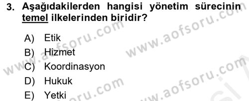 Kamu Mali Yönetimi Dersi 2015 - 2016 Yılı (Vize) Ara Sınav Soruları 3. Soru