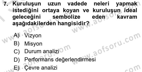 Kamu Mali Yönetimi Dersi 2016 - 2017 Yılı (Final) Dönem Sonu Sınav Soruları 7. Soru