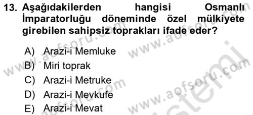 Kamu Mali Yönetimi Dersi 2018 - 2019 Yılı 3 Ders Sınav Soruları 13. Soru