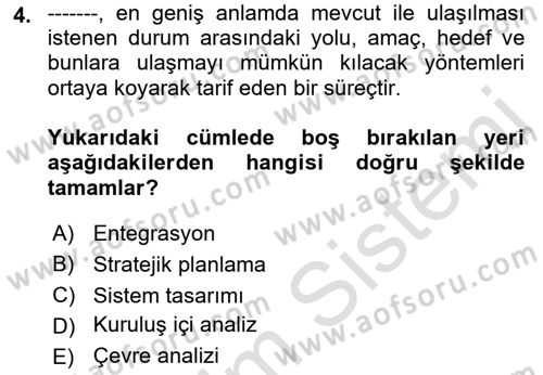 Kamu Mali Yönetimi Dersi 2021 - 2022 Yılı (Final) Dönem Sonu Sınav Soruları 4. Soru
