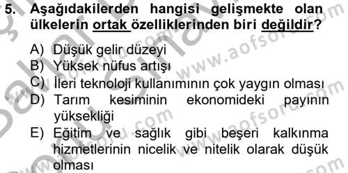 Uluslararası Kamu Maliyesi Dersi 2012 - 2013 Yılı (Final) Dönem Sonu Sınav Soruları 5. Soru