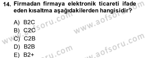 Uluslararası Kamu Maliyesi Dersi 2014 - 2015 Yılı (Final) Dönem Sonu Sınav Soruları 14. Soru