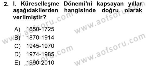 Uluslararası Kamu Maliyesi Dersi 2015 - 2016 Yılı (Vize) Ara Sınavı 2. Soru