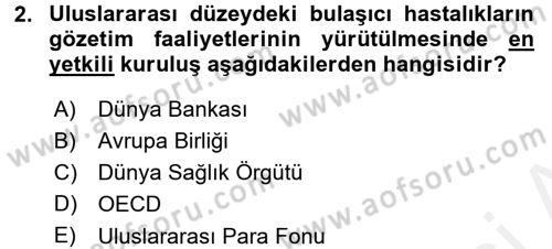 Uluslararası Kamu Maliyesi Dersi 2017 - 2018 Yılı 3 Ders Sınav Soruları 2. Soru