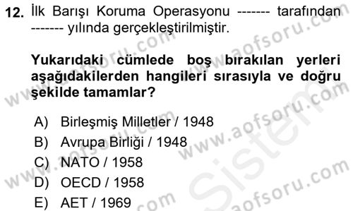 Uluslararası Kamu Maliyesi Dersi 2017 - 2018 Yılı (Vize) Ara Sınavı 12. Soru