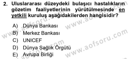 Uluslararası Kamu Maliyesi Dersi 2018 - 2019 Yılı 3 Ders Sınav Soruları 2. Soru