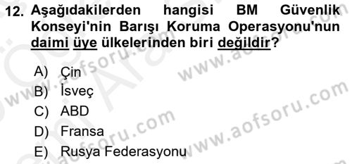 Uluslararası Kamu Maliyesi Dersi 2018 - 2019 Yılı (Vize) Ara Sınav Soruları 12. Soru