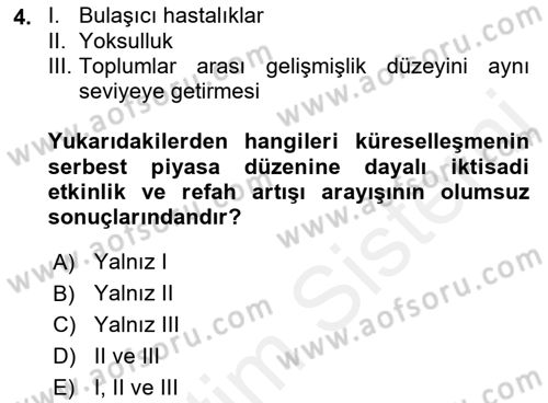 Uluslararası Kamu Maliyesi Dersi 2018 - 2019 Yılı (Vize) Ara Sınavı 4. Soru