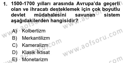 Uluslararası Kamu Maliyesi Dersi 2018 - 2019 Yılı Yaz Okulu Sınav Soruları 1. Soru