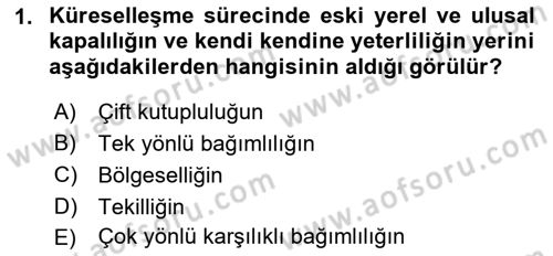 Uluslararası Kamu Maliyesi Dersi 2021 - 2022 Yılı (Final) Dönem Sonu Sınav Soruları 1. Soru