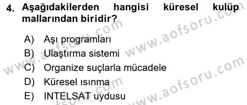 Uluslararası Kamu Maliyesi Dersi 2021 - 2022 Yılı Yaz Okulu Sınav Soruları 4. Soru