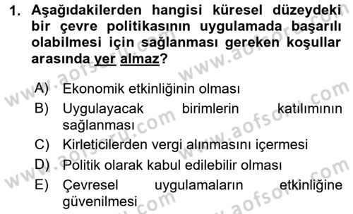 Uluslararası Kamu Maliyesi Dersi 2023 - 2024 Yılı (Final) Dönem Sonu Sınav Soruları 1. Soru