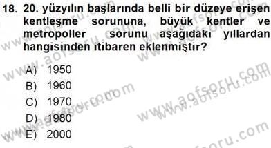 Mahalli İdareler Maliyesi Dersi 2015 - 2016 Yılı (Vize) Ara Sınav Soruları 18. Soru