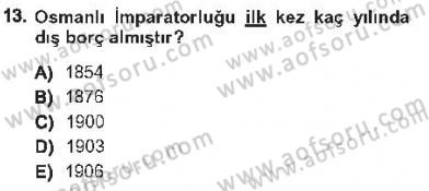 Devlet Borçları Dersi 2012 - 2013 Yılı Tek Ders Sınav Soruları 13. Soru