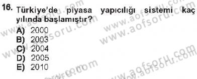 Devlet Borçları Dersi 2012 - 2013 Yılı Tek Ders Sınav Soruları 16. Soru