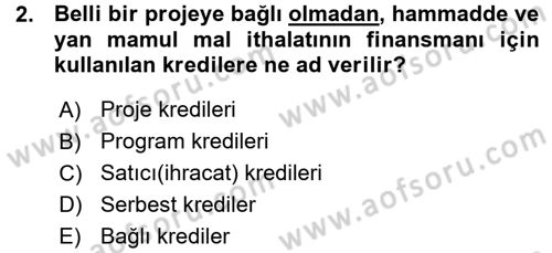 Devlet Borçları Dersi Ara Sınavı Deneme Sınav Soruları 2. Soru