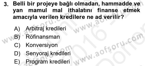 Devlet Borçları Dersi 2016 - 2017 Yılı (Final) Dönem Sonu Sınav Soruları 3. Soru